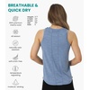 100% Merino Wool Tank Top Women – Active Sleeveless Undershirt Base Layer(H: Deep Blue)