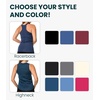 100% Merino Wool Tank Top Women – Active Sleeveless Undershirt Base Layer(H: Forest Green)