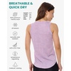 100% Merino Wool Tank Top Women – Active Sleeveless Undershirt Base Layer(H: Lilac)