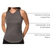 100% Merino Wool Tank Top Women – Active Sleeveless Undershirt Base Layer(H: Perfect Grey)