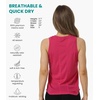 100% Merino Wool Tank Top Women – Active Sleeveless Undershirt Base Layer(H: Purple)