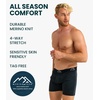 100% Merino Wool Underwear Mens – 1-2 Pack Boxer Briefs for Men 17.5um(1 Pack – 190 Charcoal Grey)
