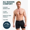 100% Merino Wool Underwear Mens – 1-2 Pack Boxer Briefs for Men 17.5um(2 Pack – 190 Black)