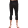 100% Merino Wool Base Layer Mens Long Johns – Thermal Underwear Bottoms(200 Heathered Black 3/4 Length)