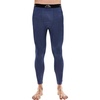 100% Merino Wool Base Layer Mens Long Johns – Thermal Underwear Bottoms(200 Windsor Blue)