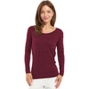 100% Merino Wool Base Layer Women – Thermal Merino Wool Shirt Women(S: 190 Burgundy)
