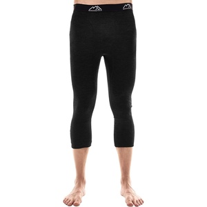 100% Merino Wool Base Layer Mens Long Johns – Thermal Underwear Bottoms(200 Charcoal 3/4 Length)