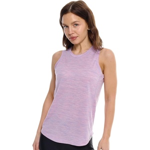 100% Merino Wool Tank Top Women – Active Sleeveless Undershirt Base Layer(H: Lilac)