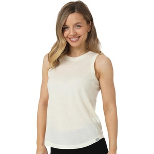 100% Merino Wool Tank Top Women – Active Sleeveless Undershirt Base Layer(H: Off White)
