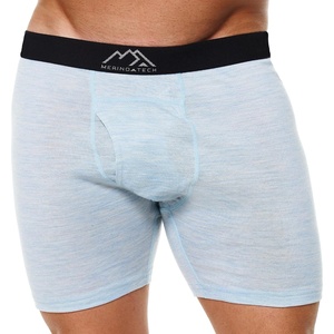 100% Merino Wool Underwear Mens – 1-2 Pack Boxer Briefs for Men 17.5um(1 Pack – 190 Arctic)