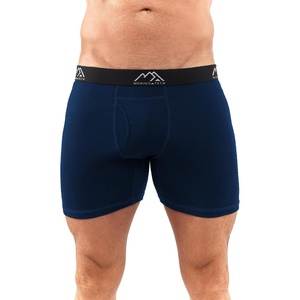 100% Merino Wool Underwear Mens – 1-2 Pack Boxer Briefs for Men 17.5um(1 Pack – 190 Midnight Navy)