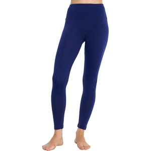 Merino Wool Base Layer Women Pants – Thermal Leggings for Women Long Johns(200 Navy)
