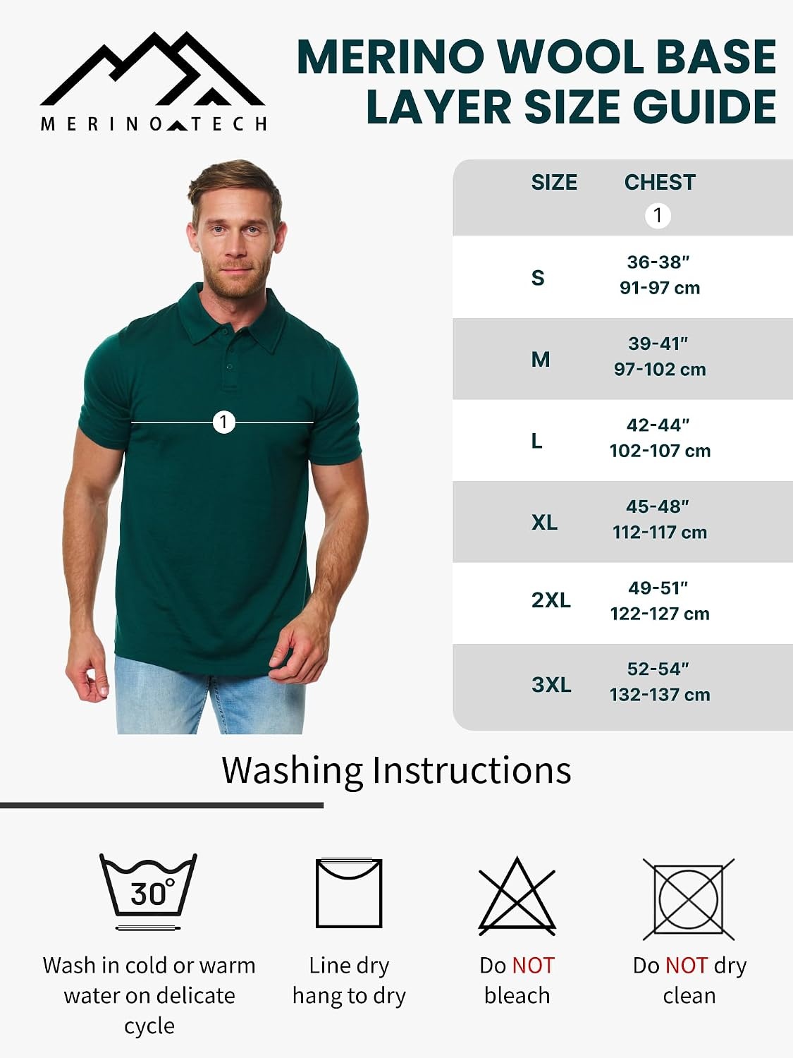 image:image100 Merino Wool Polo Shirt Men Short amp Long Sleeve Shirt Base LaterMidnight Navy