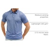 100% Merino Wool Polo Shirt Men – Short & Long Sleeve Shirt Base Later(Deep Blue)