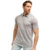 100% Merino Wool Polo Shirt Men – Short & Long Sleeve Shirt Base Later(Heathered Grey)