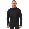 100% Merino Wool Polo Shirt Men – Short & Long Sleeve Shirt Base Later(.Long Charcoal)
