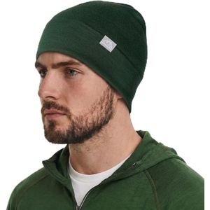 100% Merino Wool Beanie for Women, Men – Skull Cap 17.5um, Adult Hat Unisex(Dark Olive)