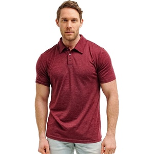 100% Merino Wool Polo Shirt Men – Short & Long Sleeve Shirt Base Later(Burgundy)