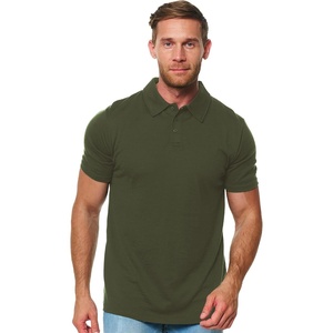 100% Merino Wool Polo Shirt Men – Short & Long Sleeve Shirt Base Later(Dark Olive)