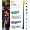 100% Merino Wool Quarter Zip Sweater Women – Thermal Base Layer with Socks(250 Cobalt Blue)