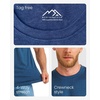 100% Merino Wool T-Shirt Men – Short Sleeve Undershirt Base Layer Top(Black P2)
