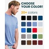 100% Merino Wool T-Shirt Men – Short Sleeve Undershirt Base Layer Top(Black P2)