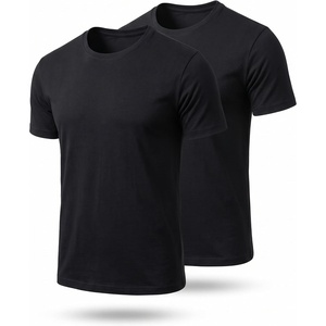 100% Merino Wool T-Shirt Men – Short Sleeve Undershirt Base Layer Top(Black P2)