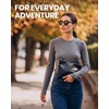 100% Merino Wool Base Layer Women – Long Sleeve Thermal Shirt with Socks(. 165 Black)
