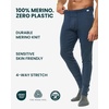 Merino.tech 100% Merino Wool Base Layer Mens – Thermal Underwear Long Johns(250 Army Green)