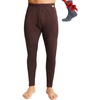 Merino.tech 100% Merino Wool Base Layer Mens – Thermal Underwear Long Johns(Chocolate 250)