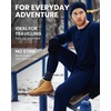 Merino.tech Wool Hiking Socks Crew Style (Black Pack of 3, 6-8)