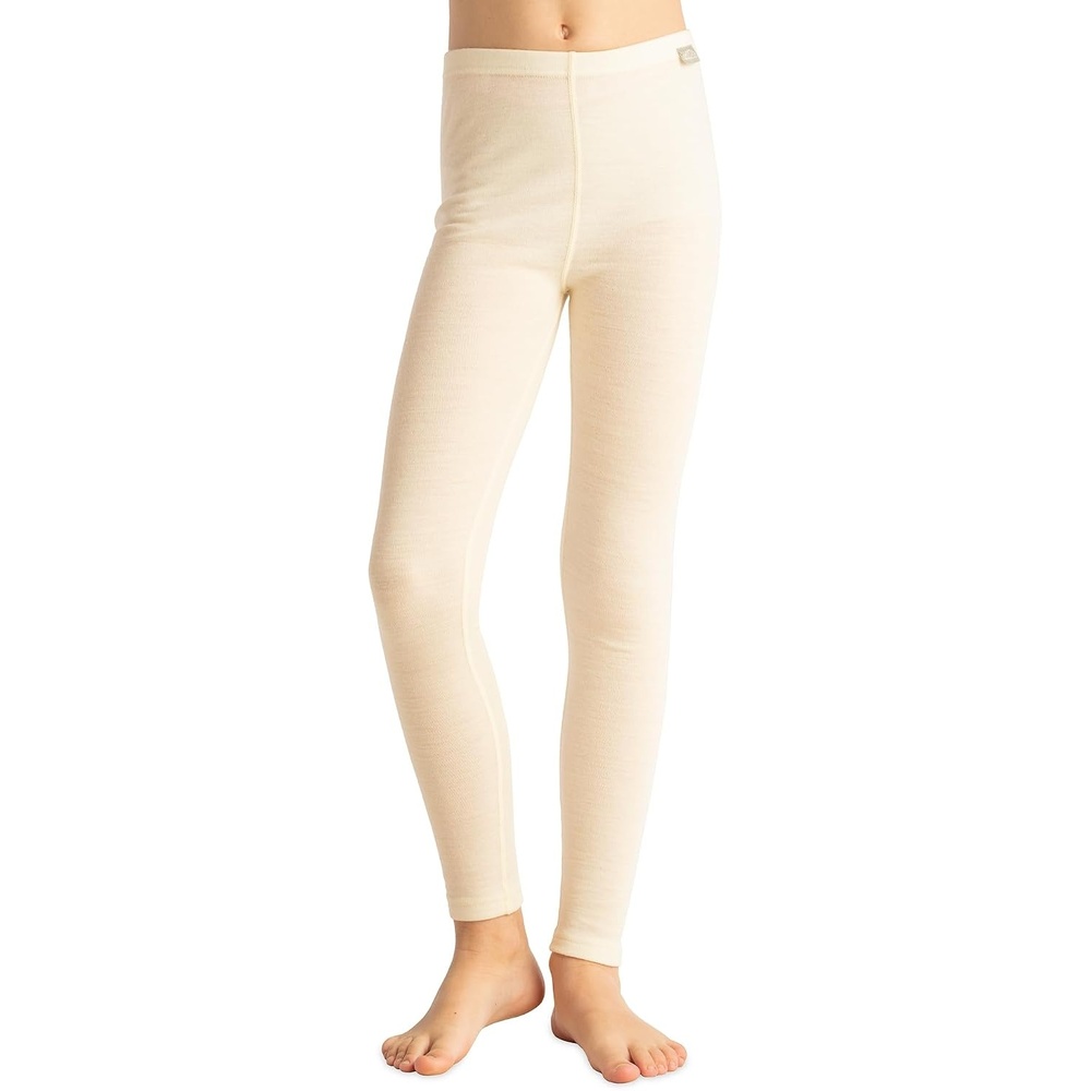 image:image100 Merino Wool Base Layer Kids Midweight Long Johns Kids Thermal PantsNatural Merinos