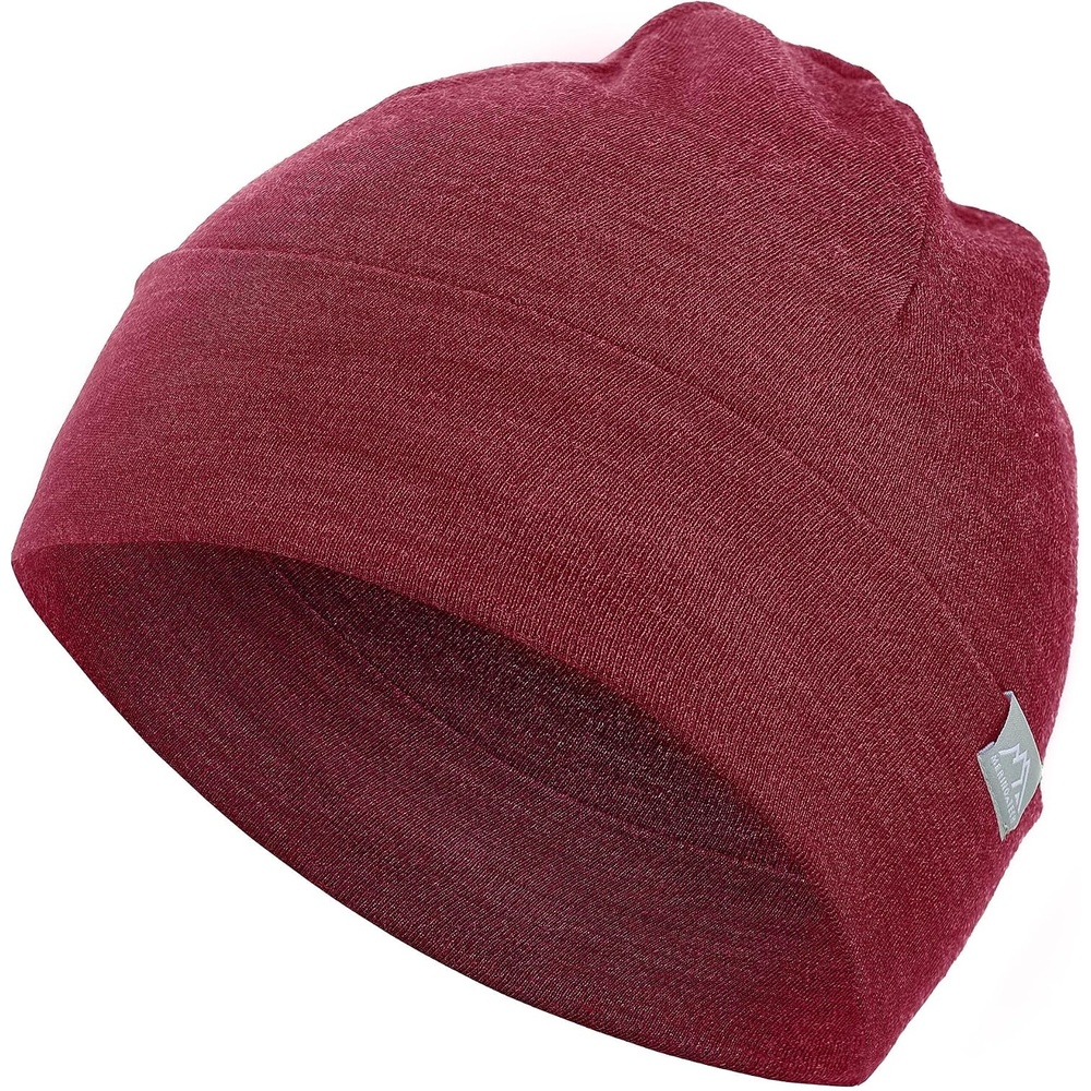 image:image100 Merino Wool Beanie Kids Unisex Wool Cap 175um for Kids Toddler HatBurgundy