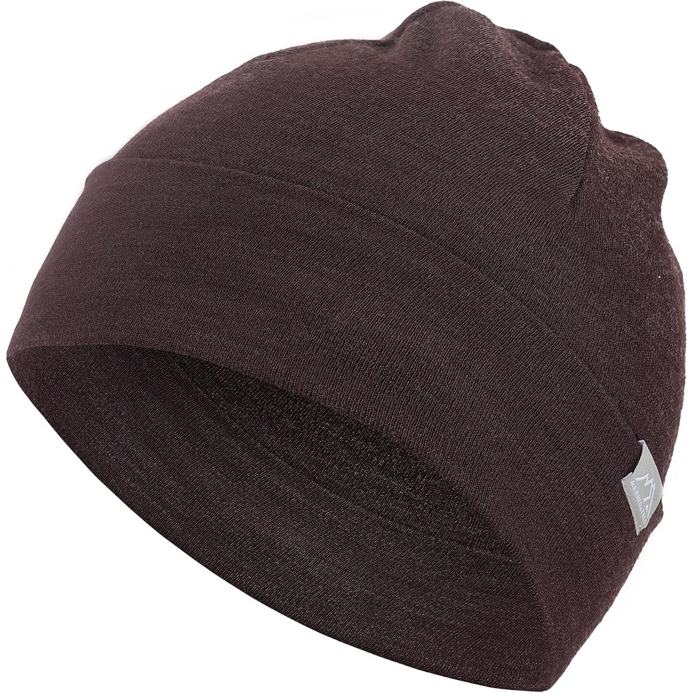 image:image100 Merino Wool Beanie Kids Unisex Wool Cap 175um for Kids Toddler HatChocolate