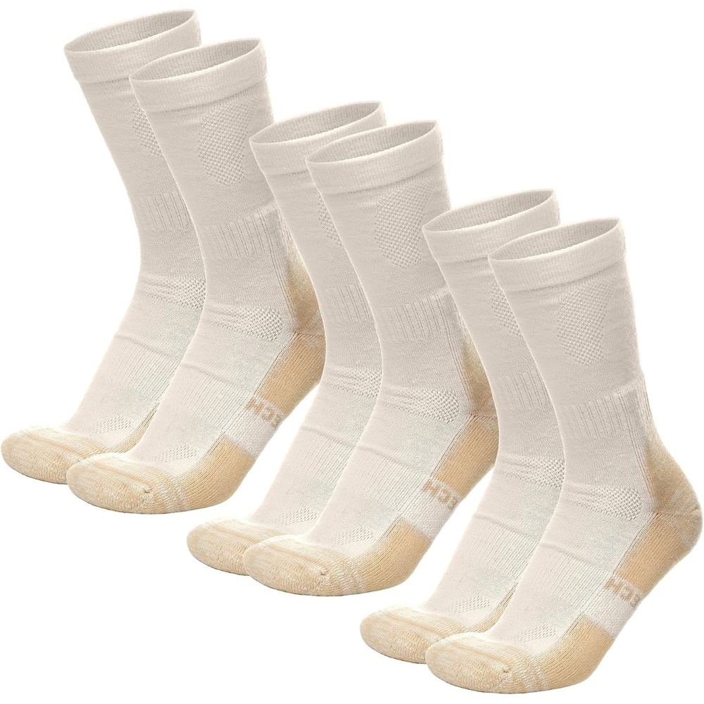 image:imageMerino Wool Socks for Men amp Women 36 Pack Wool Hiking Socks Crew StyleCreamy Pack of 3