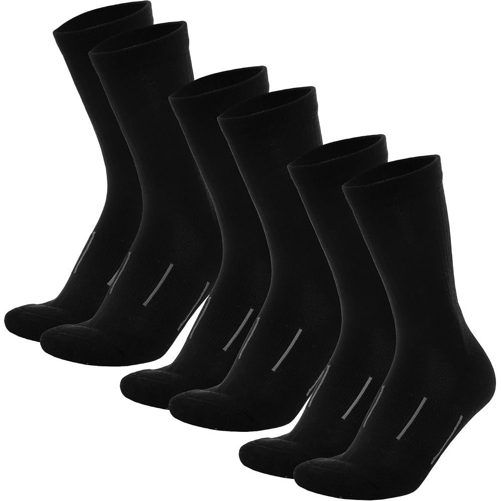 image:imageMerino Wool Socks for Men amp Women 36 Pack Wool Hiking amp Hockey SocksBlack Oil Pack of 3