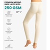 100% Merino Wool Base Layer Kids, Midweight Long Johns, Kids Thermal Pants(Natural Merinos)