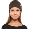 100% Merino Wool Beanie Kids – Unisex Wool Cap 17.5um for Kids -Toddler Hat(Army Green)