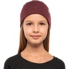100% Merino Wool Beanie Kids – Unisex Wool Cap 17.5um for Kids -Toddler Hat(Burgundy)