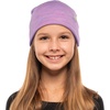 100% Merino Wool Beanie Kids – Unisex Wool Cap 17.5um for Kids -Toddler Hat(Heather Lilac)