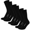 Merino Wool Socks for Men & Women – 3-6 Pack Wool Hiking & Hockey Socks(Jet Black Pack of 3)