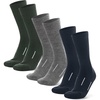 Merino Wool Socks for Men & Women – 3-6 Pack Wool Hiking & Hockey Socks(Multicolor: Navy Blue  Pearl Grey  Hunter Green)