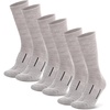 Merino Wool Socks for Men & Women – 3-6 Pack Wool Hiking & Hockey Socks(Smoke Grey Pack of 3)