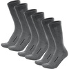 Merino Wool Socks for Men & Women – 3-6 Pack Wool Hiking & Hockey Socks(Steel Grey Pack of 3)