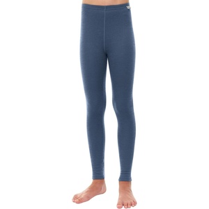 100% Merino Wool Base Layer Kids, Midweight Long Johns, Kids Thermal Pants(Denim)