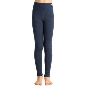 100% Merino Wool Base Layer Kids, Midweight Long Johns, Kids Thermal Pants(Navy)
