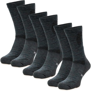 Merino Wool Socks for Men & Women – 3-6 Pack Wool Hiking Socks – Crew Style(Dark Green Pack of 3)