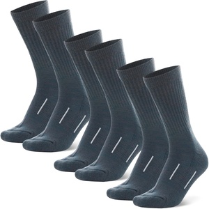 Merino Wool Socks for Men & Women – 3-6 Pack Wool Hiking & Hockey Socks(Deep Green Pack of 3)