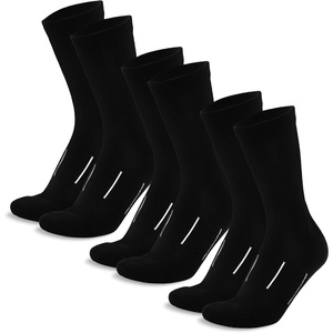 Merino Wool Socks for Men & Women – 3-6 Pack Wool Hiking & Hockey Socks(Jet Black Pack of 3)