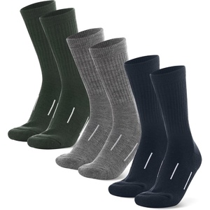 Merino Wool Socks for Men & Women – 3-6 Pack Wool Hiking & Hockey Socks(Multicolor: Navy Blue  Pearl Grey  Hunter Green)